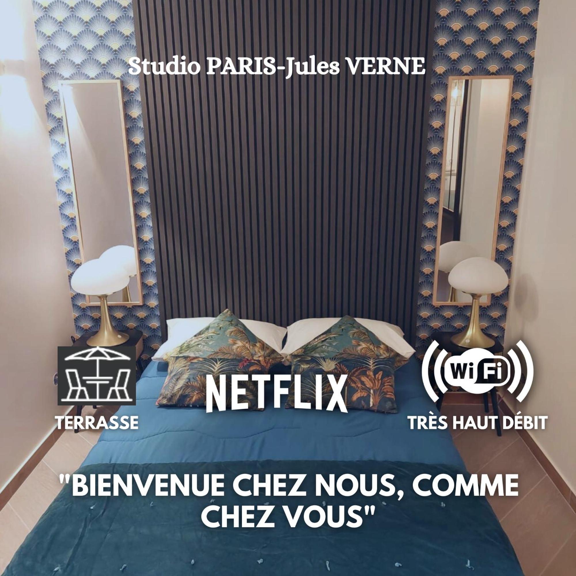 Paris-Julesverne-Bienvenue-Terrasse-Netflix Pantin Eksteriør bilde